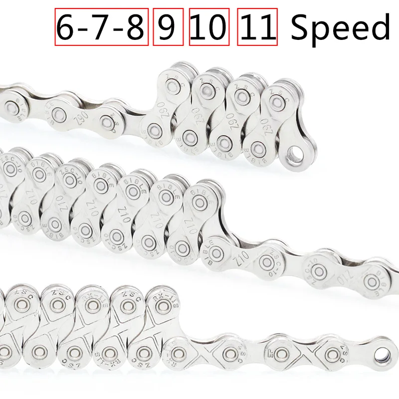 Велосипедная цепь 11Speed10 9 6-7-8Speed 116 звеньев для горного и шоссейного велосипеда