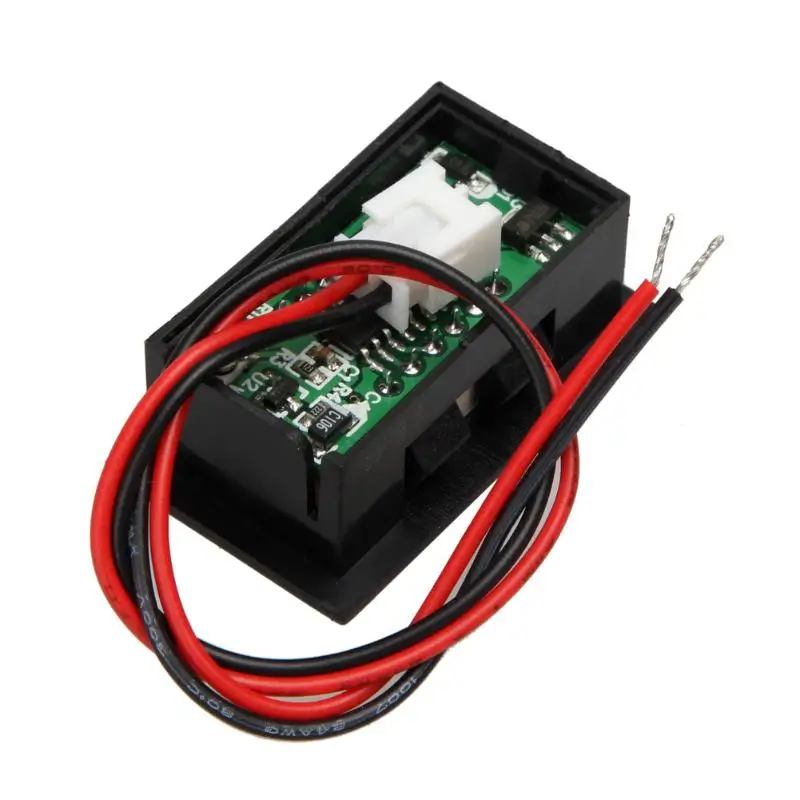 Digital Voltmeter Red/Blue/Green LED Display DC2.5-30V Voltage Meter Detector with Reversal Protection Mini Two Wires | Инструменты