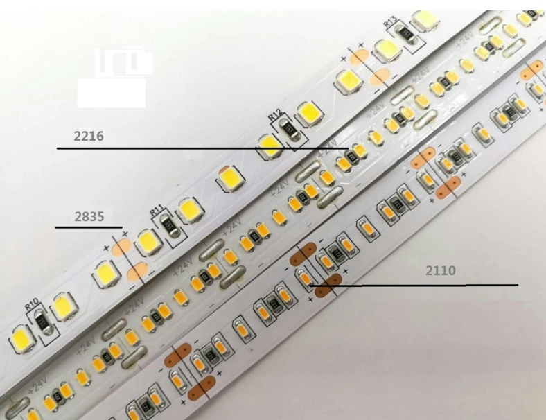 [Seven Neon] DC24V 5M IP20 10 мм FPBC 560led/m 20 Вт/м 2110 Светодиодная лента супер яркая 90 CRI теплая
