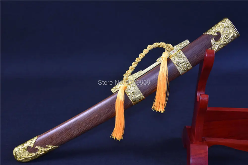 Китайский KungFu Broadsword Dao меч полный Tang T1095 Высокоуглеродистая сталь острый династии