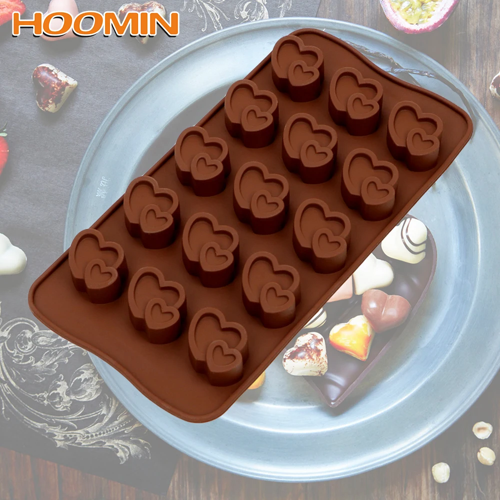 HOOMIN шоколадные конфеты сахарная форма для выпечки в форме сердца силиконовая