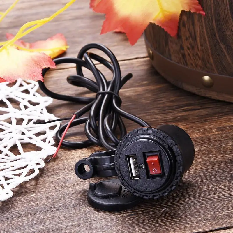 USB розетка для прикуривателя мотоцикла 12 В|Кабели адаптеры и разъемы| |