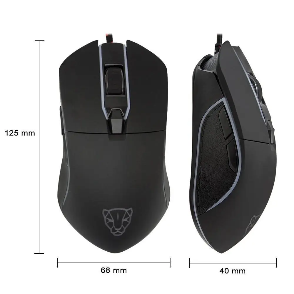 Motospeed V30 подсветкой игры Мышь RGB 3500 Точек на дюйм программирования с pad USB
