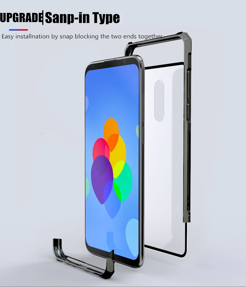 Meizu 16 Plus чехол Meizu16 металлический бампер рамка с прозрачным закаленным стеклом