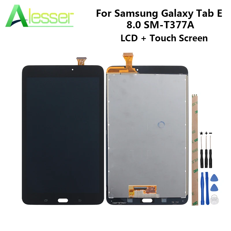 Alesser для samsung Galaxy Tab E 8 0 SM T377A T377 T377V T377P/T ЖК дисплей сенсорный экран дигитайзер +