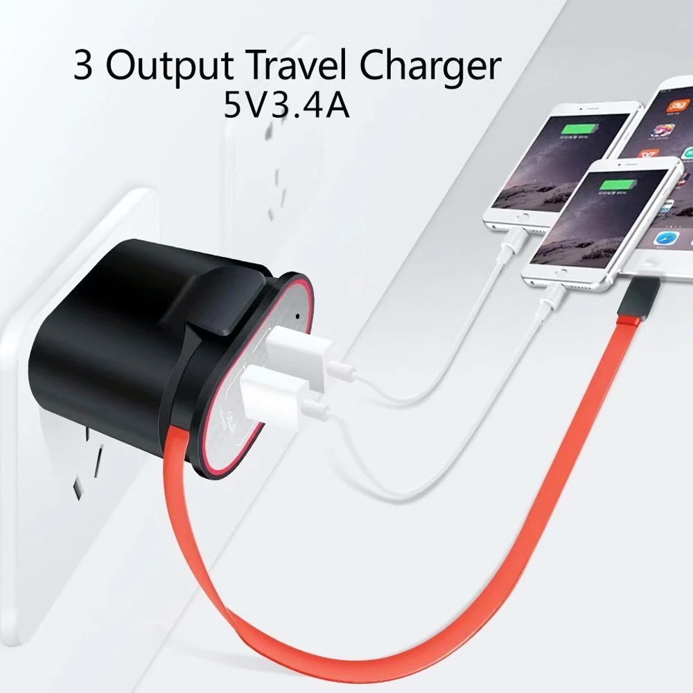 Dual Usb With Micro-Usb Cable Smart Fast Travel Charger | Электроника