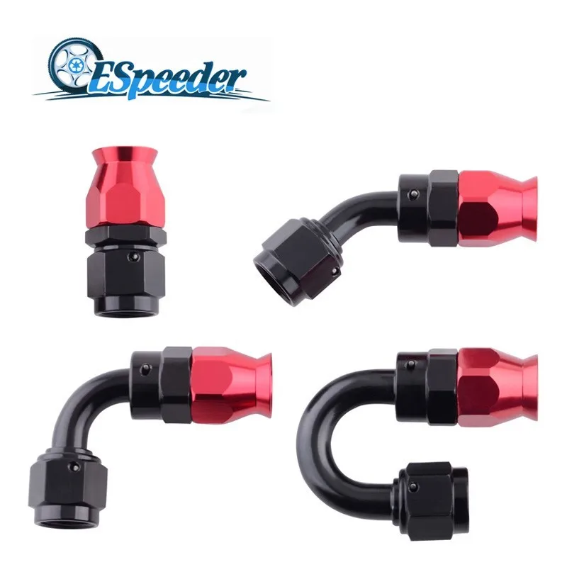 

ESPEEDER AN4 Алюминий 0/45/90/180 градусов поворотный PTFE место шланг Конец топлива креплением для вспышки sрeedlite для мазута шланг заканчивается маслян...