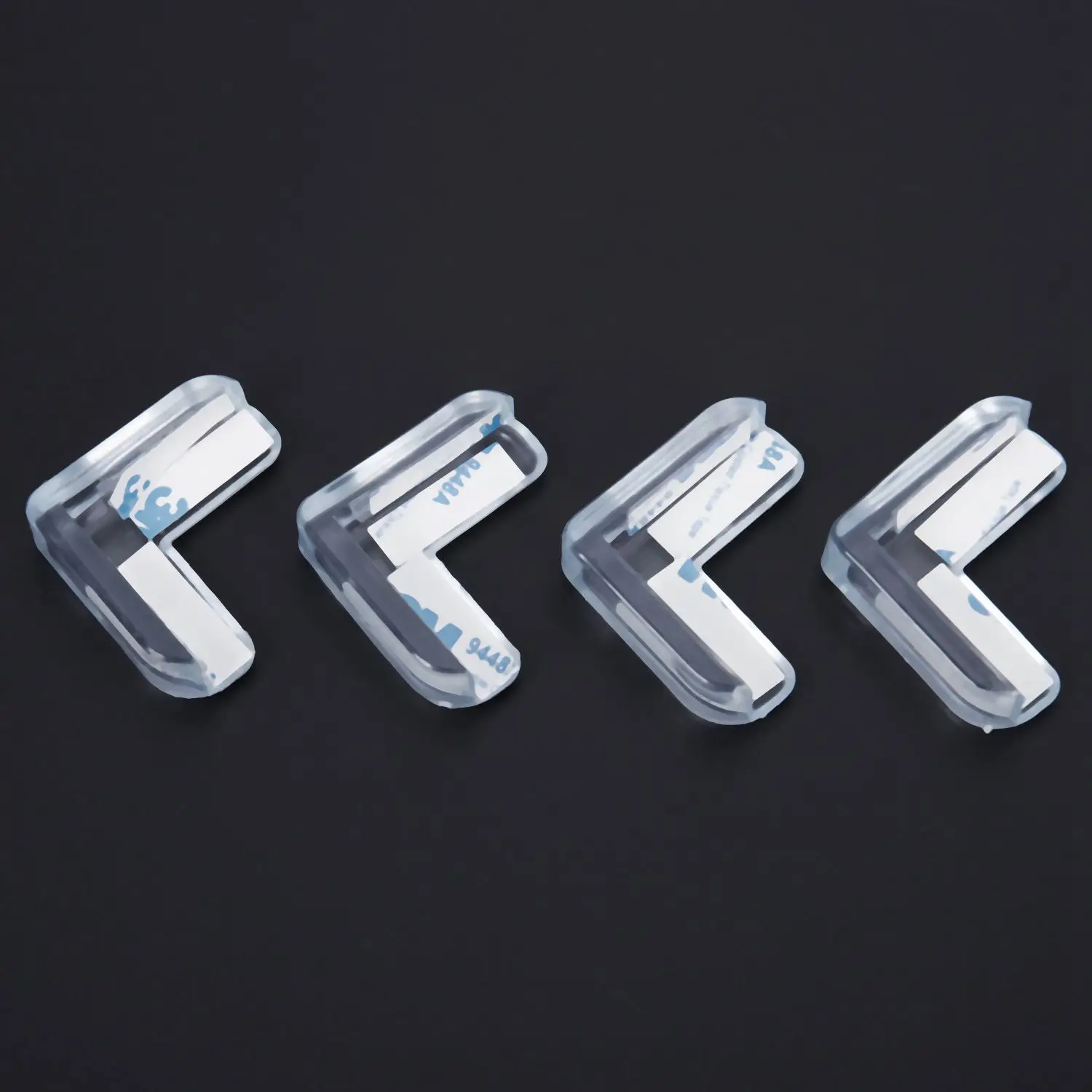 

4 Pieces Clear Safety Soft Plastic Table Desk Corner Guard Protector