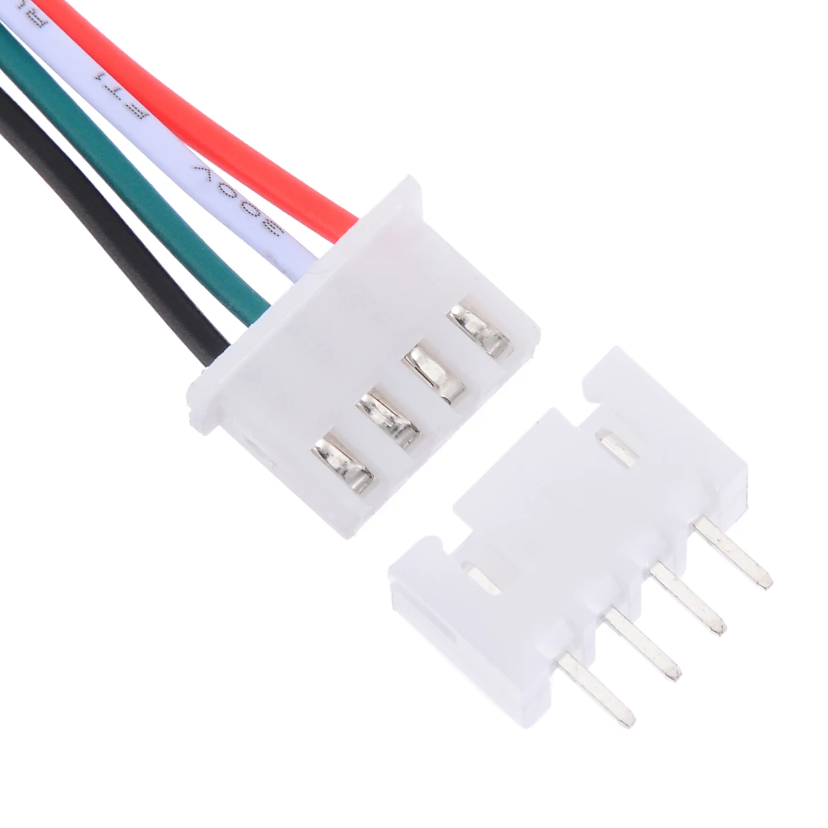 

10 Set 4 Pin JST XH Connectors Plug 2.54mm 24AWG With 150mm Length Electric Wires Cable