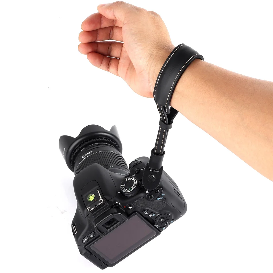 Ремешок для камеры из ПУ кожи наручный ремешок Canon EOS 5D Mark III IV 7D 6D II 200D 100D 80D 77D 70D 60D