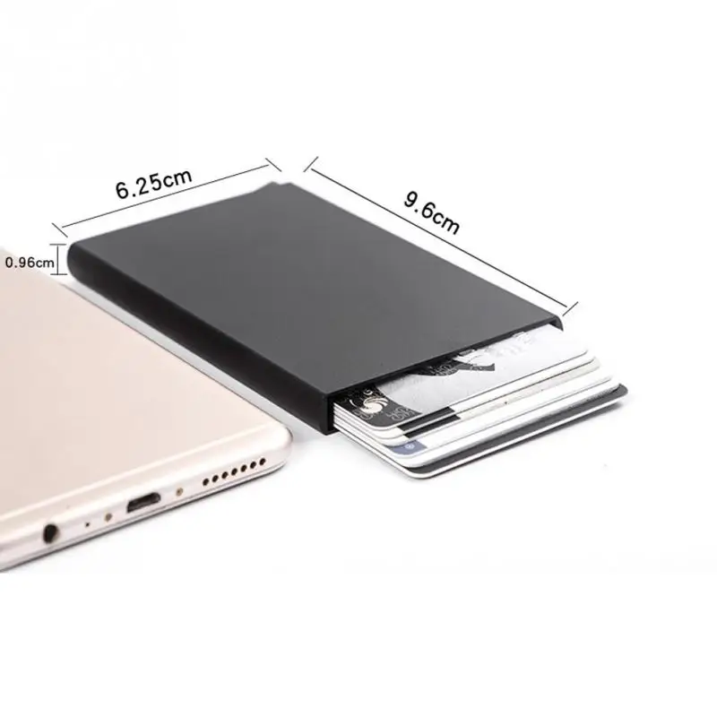 Алюминиевый сплав Анти Rfid Card Case блокирование банковской карты протектор