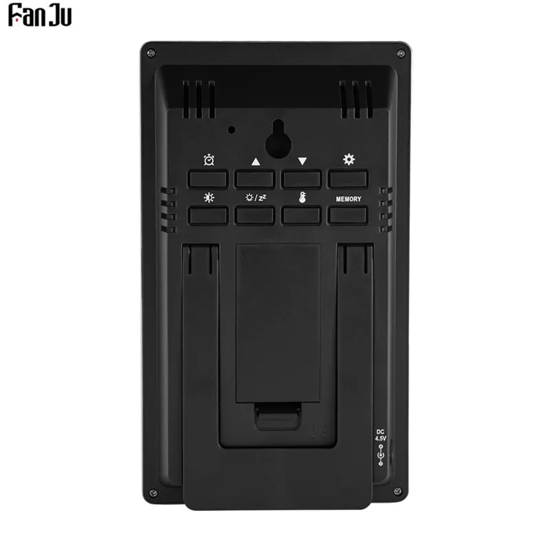 FanJu FJ3389 Будильник Метеостанция Цифровой термометр гигрометр беспроводной датчик