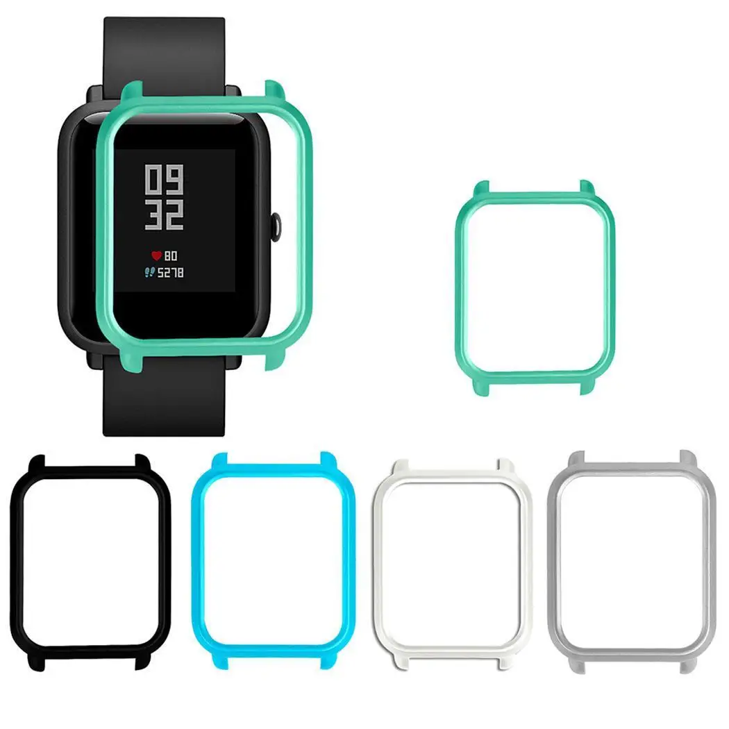 Чехол для ПК защитный чехол Xiaomi Huami Amazfit серебристый белый черный зеленый синий Bip