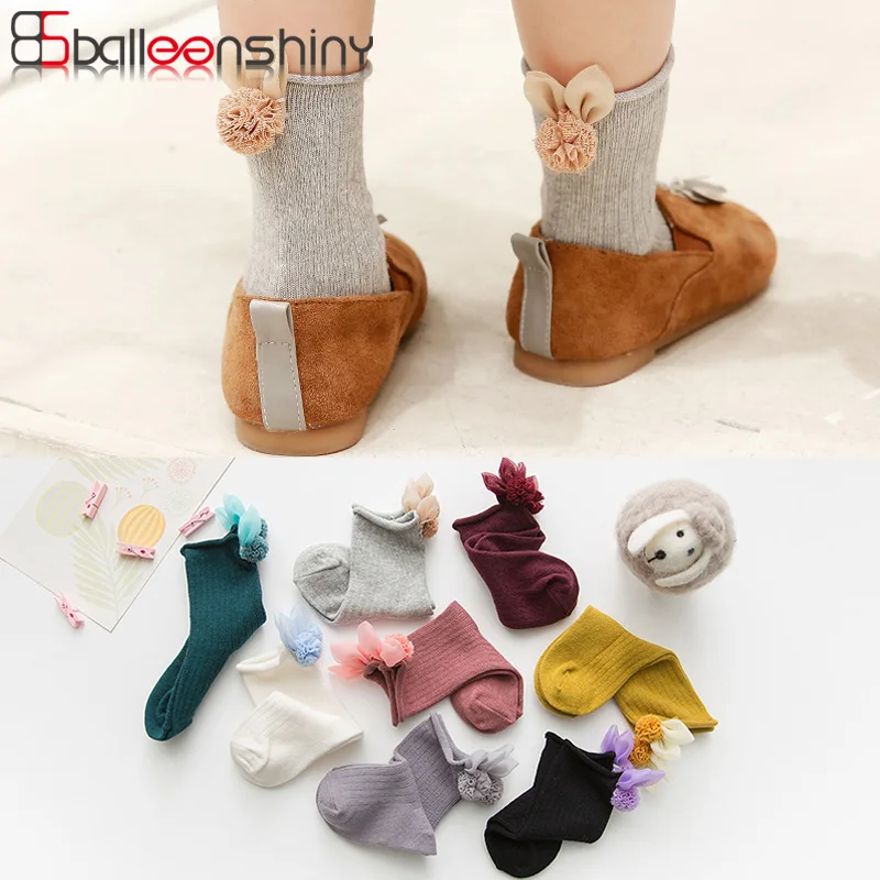 

BalleenShiny Cartoon Rabbit Baby Girls Socks Cotton Autumn Winter New Soft Long Socks Child Kids Leg Warmers Socks For 1-5 Years