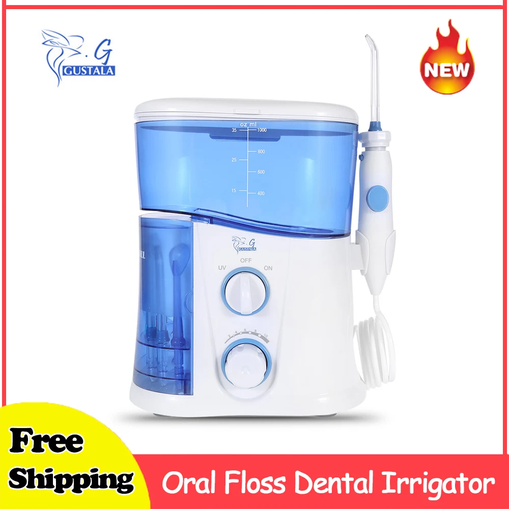 Gustala 1000ml Dental Flosser Portable Oral Floss Irrigator Teeth Care Hygiene Irrigation Set Wholesale | Бытовая техника