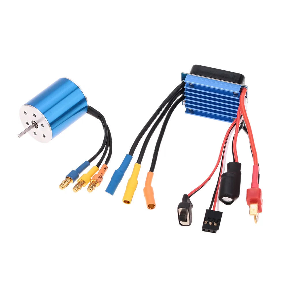 2430 7200KV 4P Бесконтактный бесщеточный двигатель с 25A бесщеточным ESC (электрический