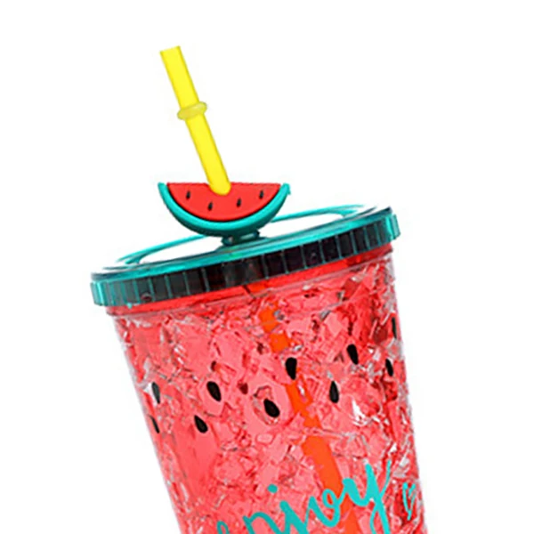 650Ml Summer Cola Shake Cup Healthy Seal Letter Plastic Ice Kettle Cool Sandwich Food Outdoor Travel Drinking Water | Дом и сад