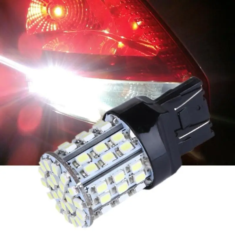 2 шт. автомобильный Стайлинг стоп светильник T20 W21W 7443 7440 светодиодный 64SMD 1206 6000K