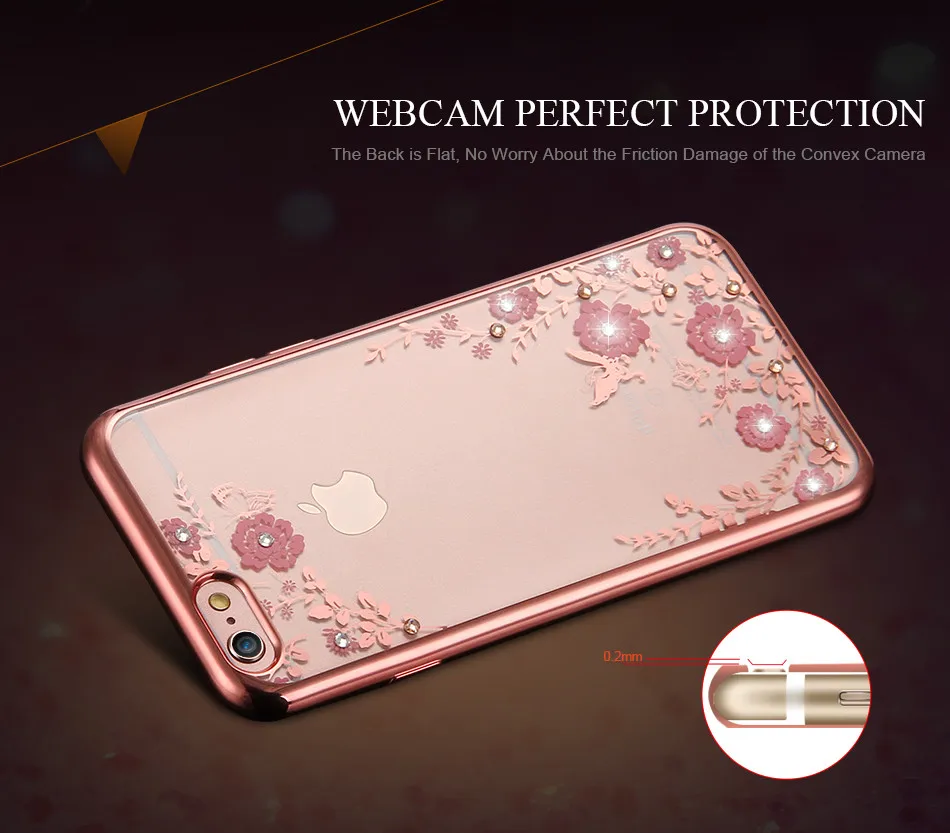 Чехол Zagter с цветочным рисунком для iPhone 7 6 6s 8 Plus XS Max XR X шикарные чехлы телефонов 5S SE