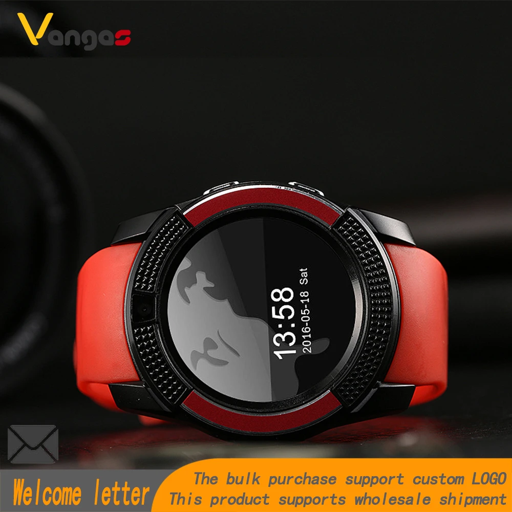 Vangas V8 SmartWatch Bluetooth умные наручные часы с Сенсорный экран HD камера сим-карта Passmoter