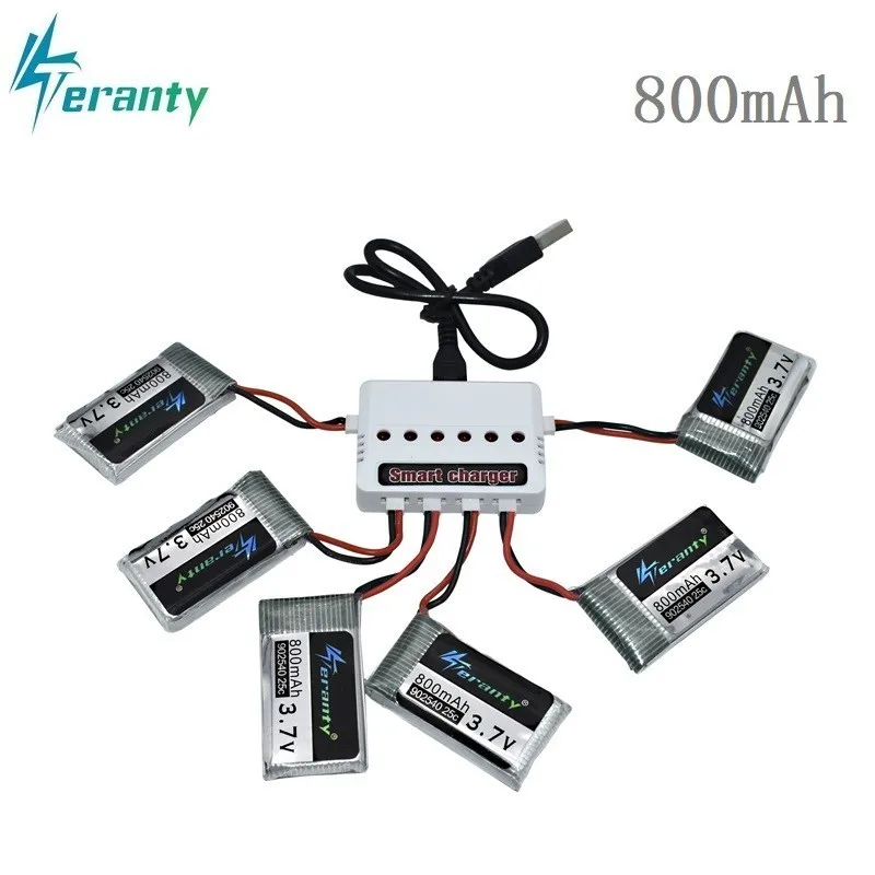 3 7 V 800mAh 25c Lipo батарея и USB зарядное устройство для Syma X5C X5SC X5SW TK M68 CX-30 K60 V931 RC