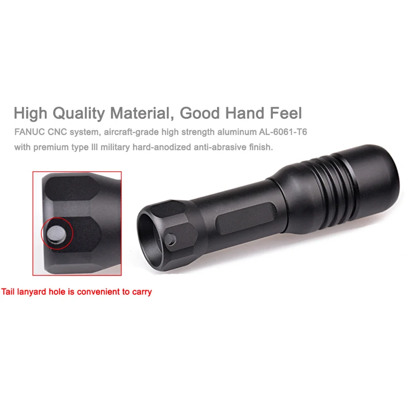 Super Diving flashlight Diver XM-L2 U4 LED mini diving mirror light 150 meters Underwater Waterproof Tactical Lantern lamp | Освещение