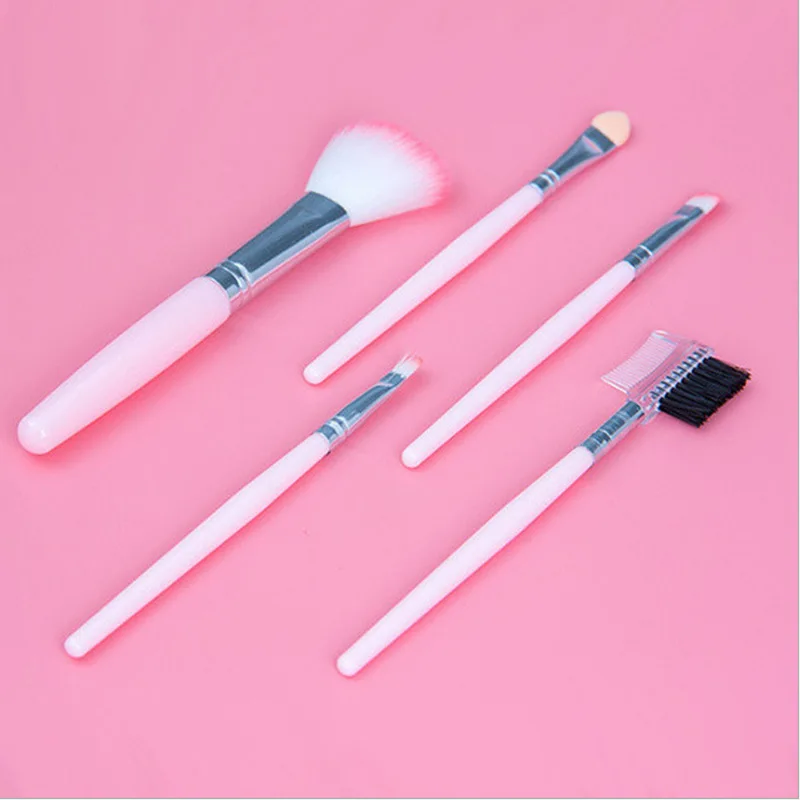 Прямые продажи 5 комплектов Наборы косметических кистей портативные