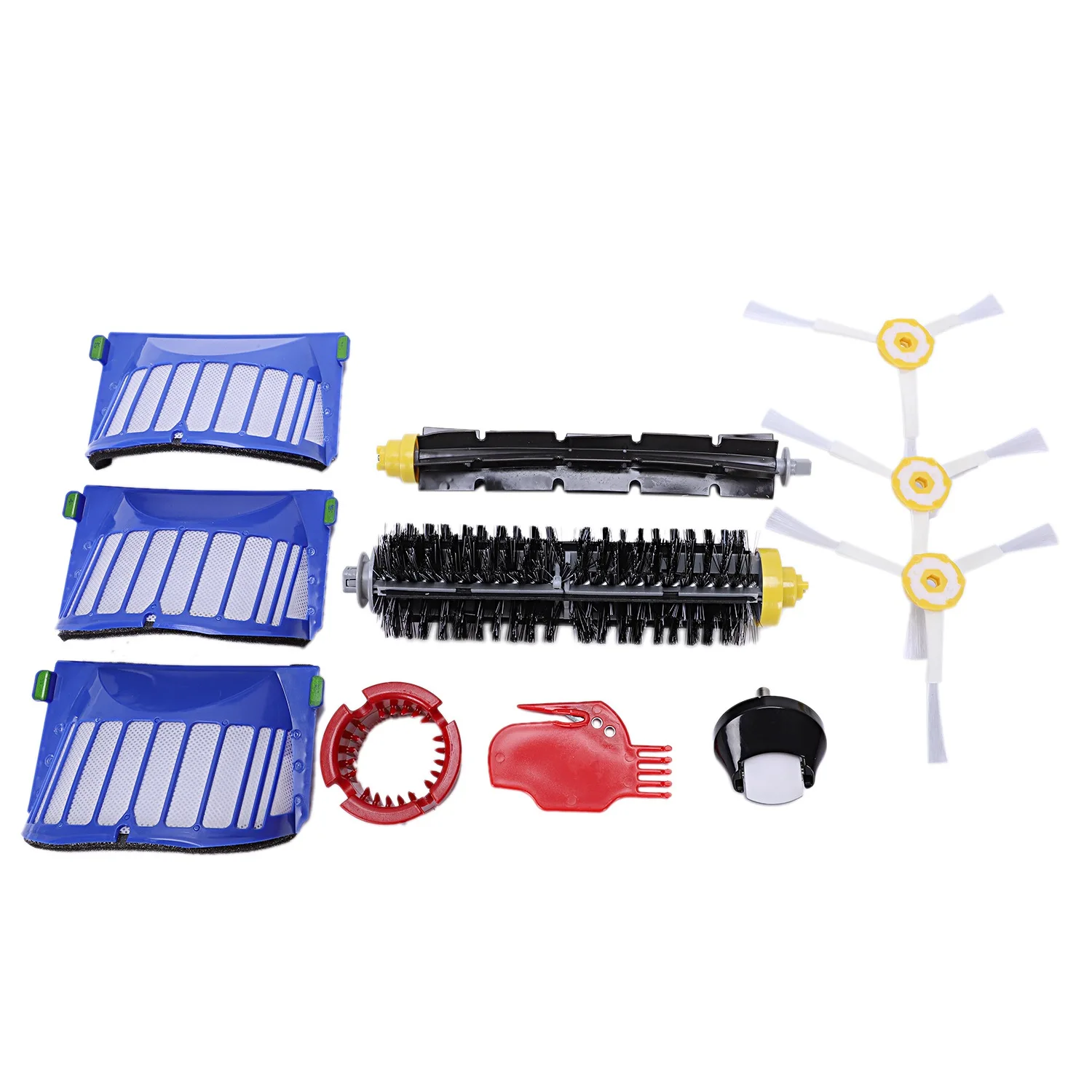 Фильтр боковая щетка щетина и гибкий мешалка для Roomba 600 610 620 625 630 650 660 - купить по