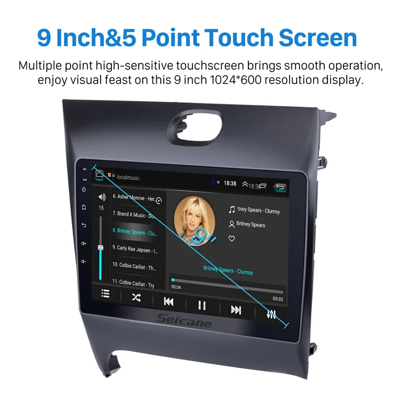 Seicane GPS автомобильный 2Din Android 8 1 HD 9 &quotРадио авторадио 4 ядерный стерео