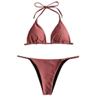 Женский купальник-Бикини на завязках, с низкой талией