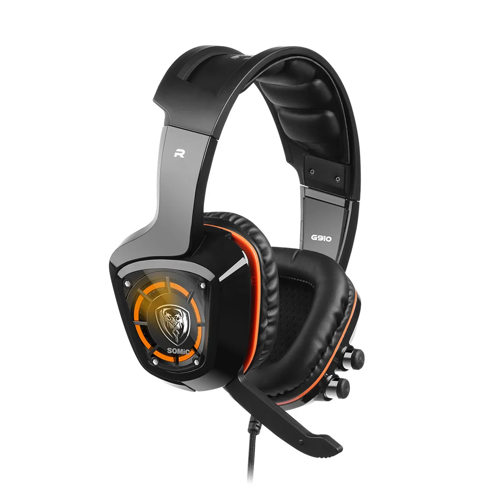 Somic G910 USB игровая гарнитура 7 1 Surround Sound вибрации для игроков Шум шумоподавления