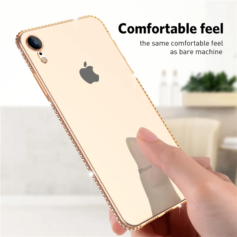 USLION Case For iPhone X 6 7 8 Plus TPU Phone XS Max XR 5S 5 SE Clear Soft Silicone Transparent Fitted Cases |