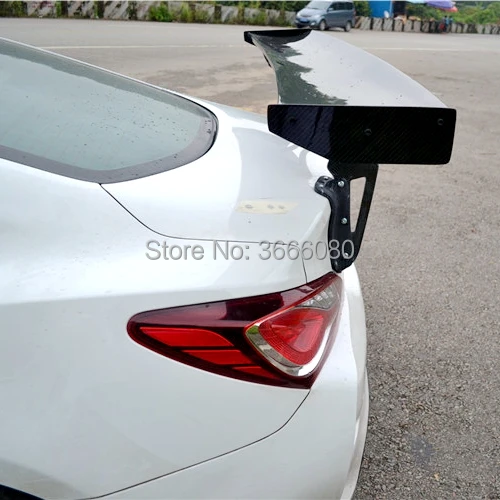 

Car Styling Carbon Fiber Material Rear Roof Spoiler Tail Trunk Wing Boot Lip Molding For Hyundai Genesis Coupe
