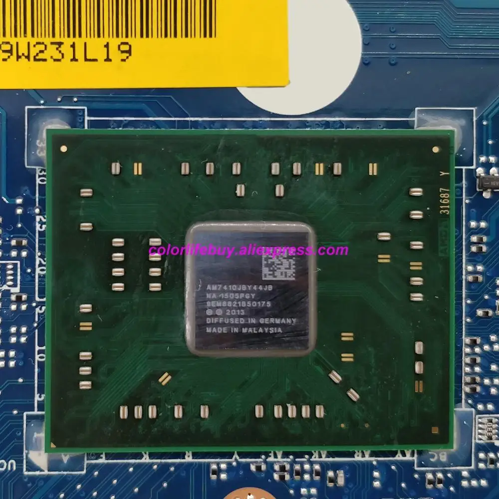 Натуральная CN 01N0C6 1N0C6 AAL12 LA C142P w A8 7410 материнская плата с процессором для ноутбука