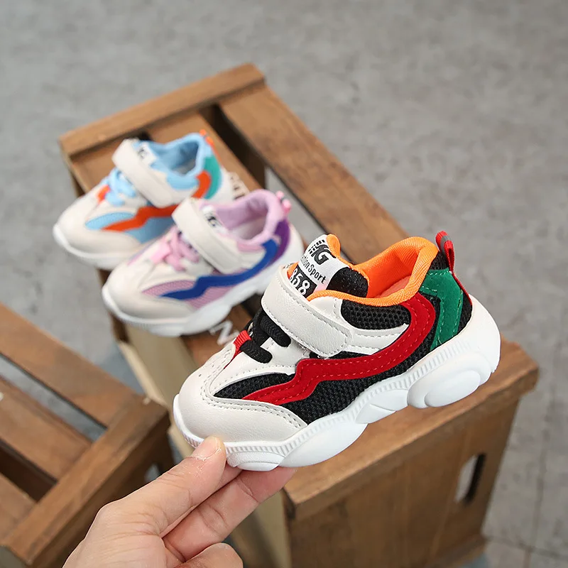 Brand Sports Shoes 2019 Spring new fashionable net breathable leisure sports running shoes for girls boys | Детская одежда и обувь