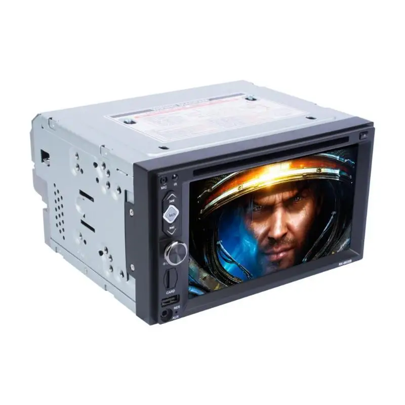 Пластиковый 12V 6620B 2 DIN 6 дюйма Сенсорный автомобильный dvd-плеер FM Радио Bluetooth MP4/MP5