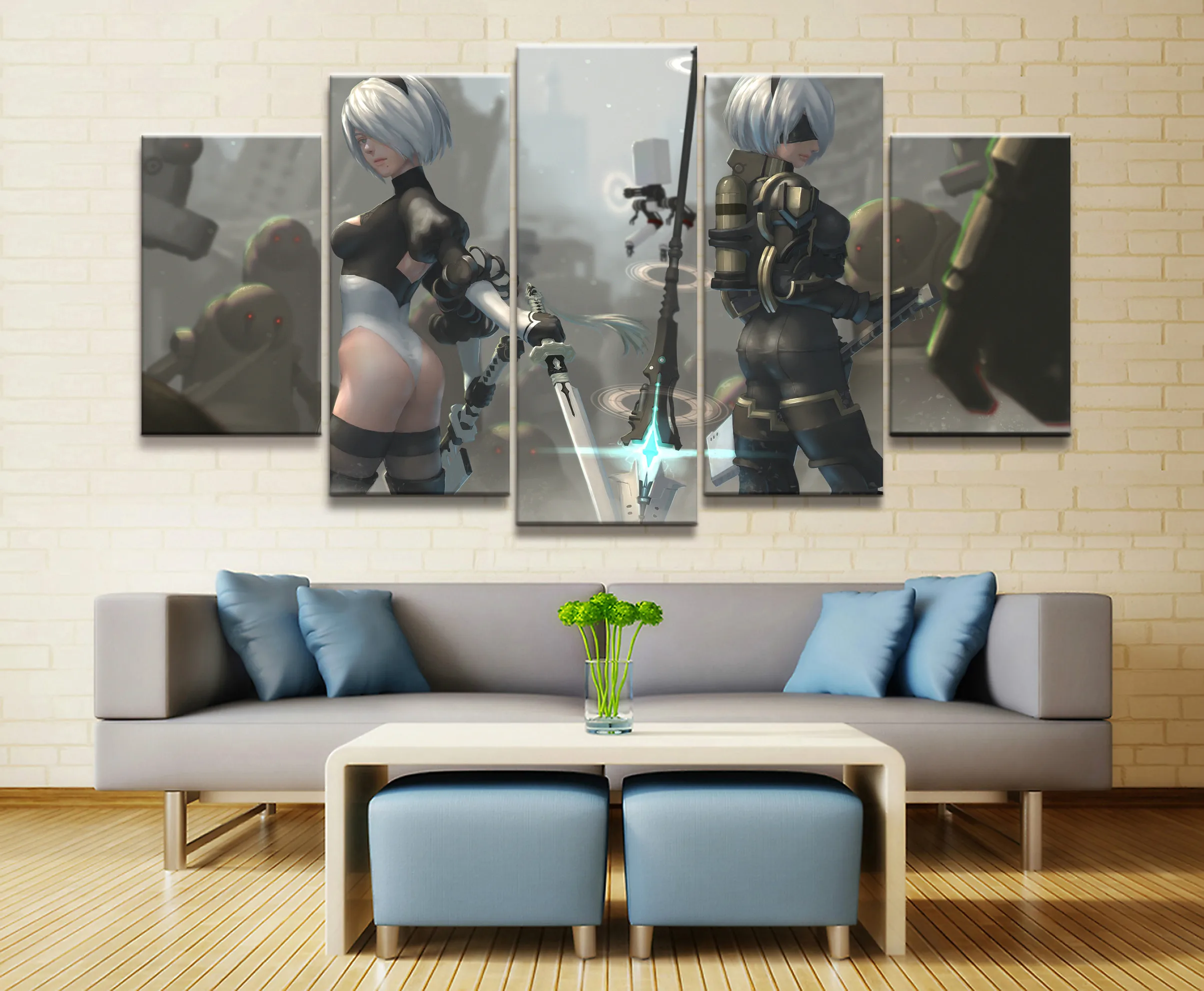 Настенная картина NieR:Automata 2B Game рисунок на холсте для гостиной домашний декор HD