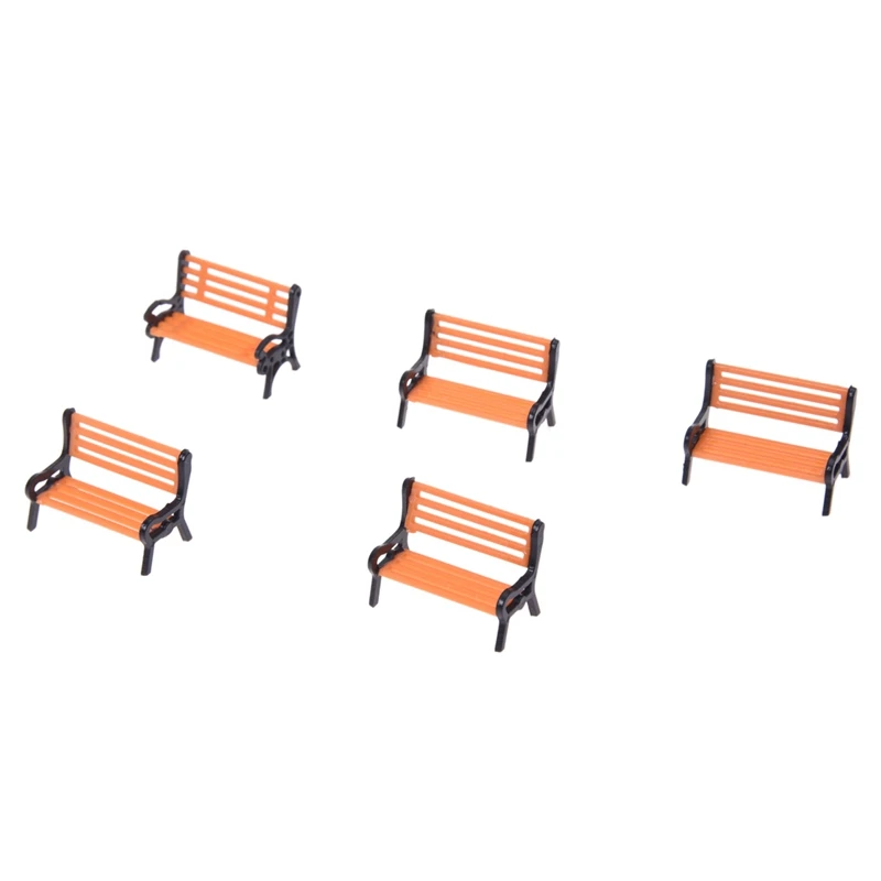 5 шт. пластиковая модель скамейки для парка пейзаж 1:50 | Мебель