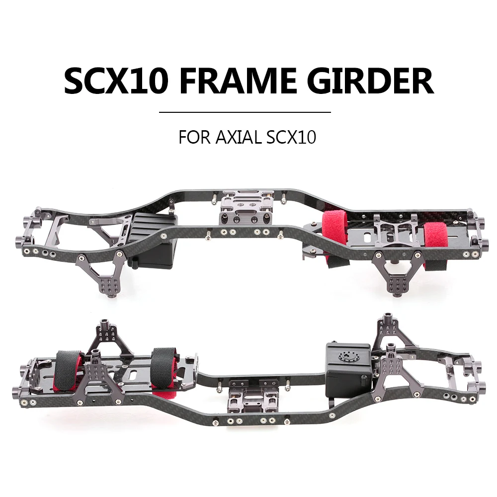 

Каркасная балка SCX10 из углеродного графита, каркасные рейки для радиоуправляемого внедорожника 1/10 Axial SCX10