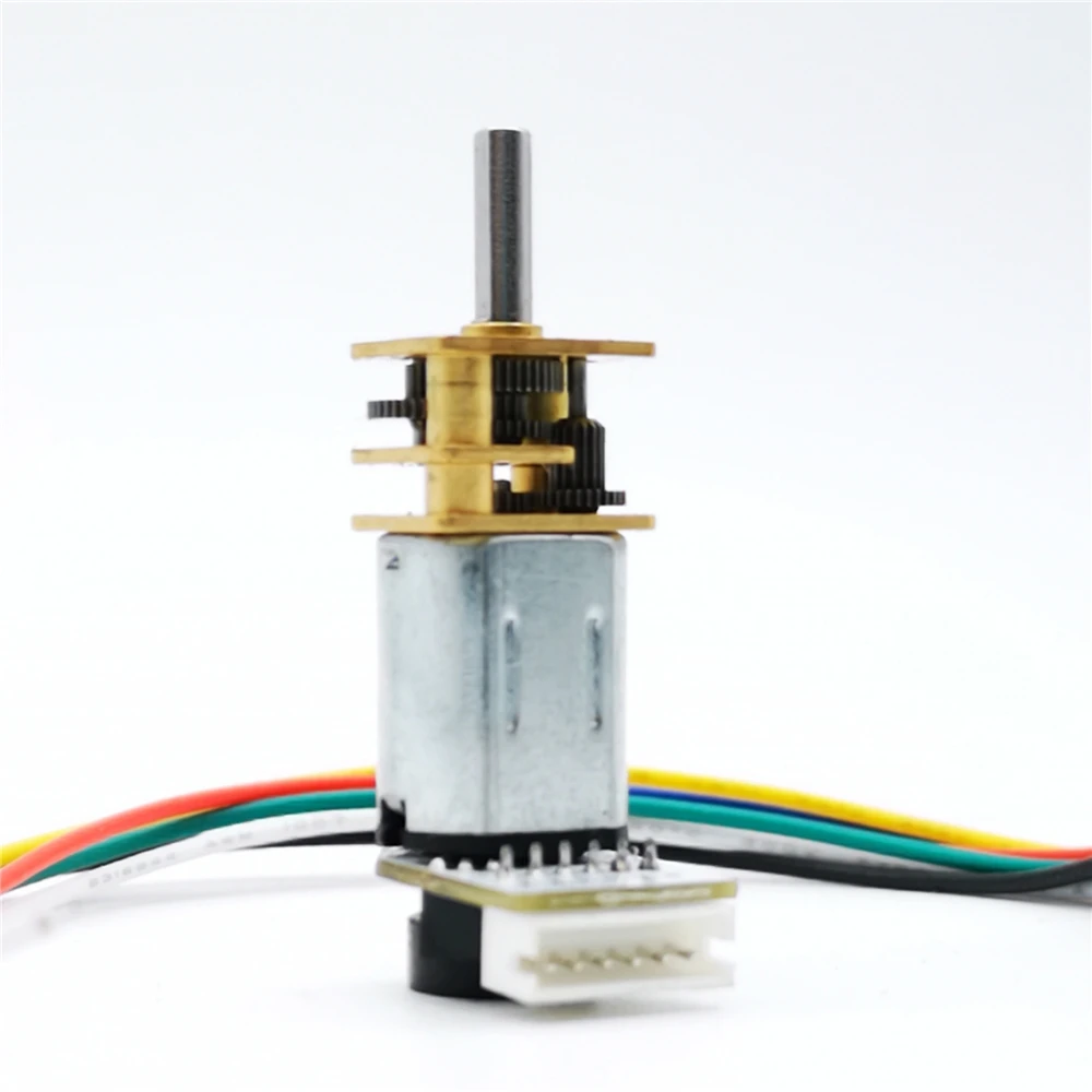 GA12-N20 DC мотор-редуктор с кодировщиком измерение скорости 6V 500rpm для