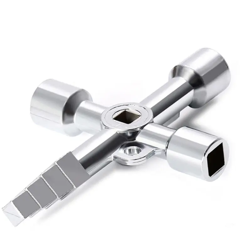 

5 in 1 Cross Key Wrench for Train Electrical Cabinet Elevator Square Triangle
