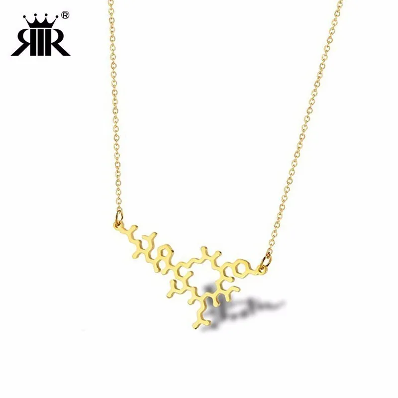 RIR простая лазерная резка из нержавеющей стали окситоцин ожерелье Изысканный
