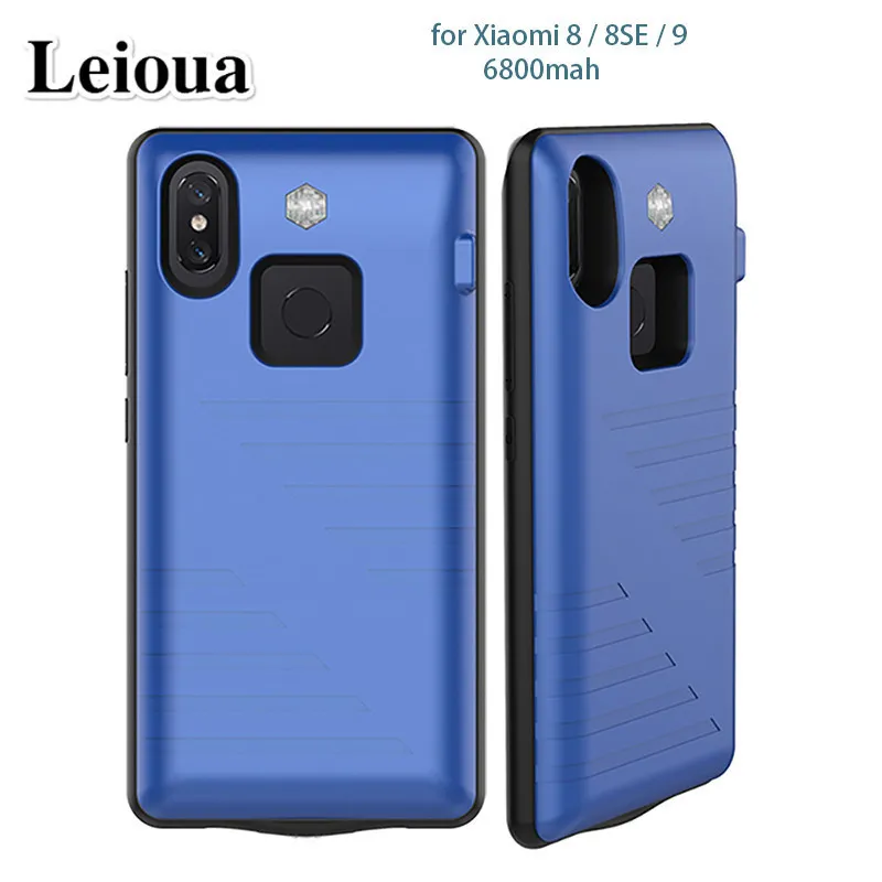 Чехол для аккумулятора Leioua 6800 мАч Xiaomi Mi 9 8 внешний аккумулятор портативный чехол