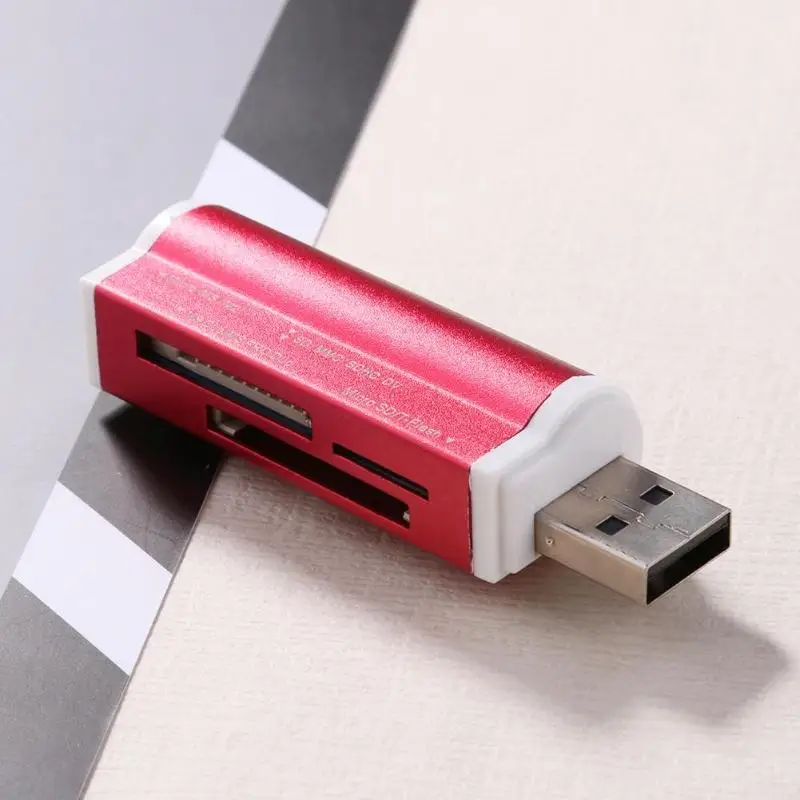 USB2.0 4 в 1 Multi устройство чтения карт памяти SD/SDHC/Mini SD/MMC/TF/MS|Картридеры| |