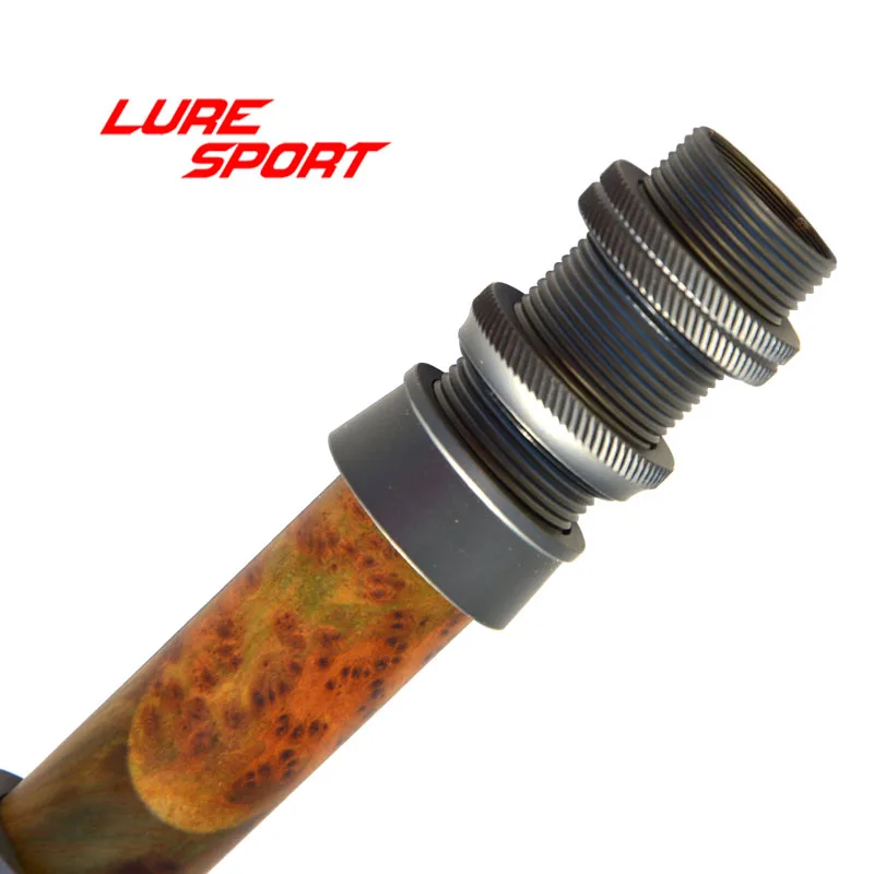 LureSport древесина алюминиевая катушка для рыбалки сиденье высококачественный алюминиевый материал для сборки удочки компонент ремонт Летающий Стержень DIY аксессуар