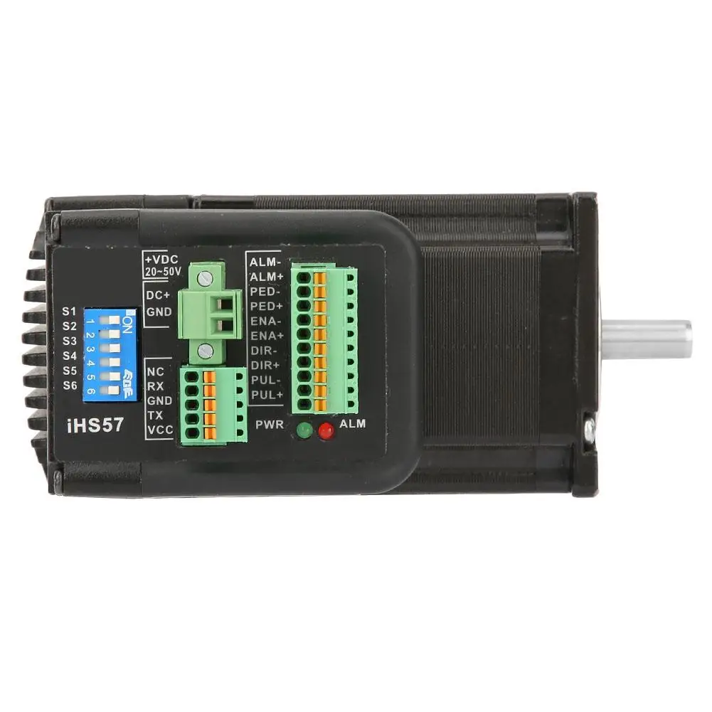 Интегрированный цифровой шаговый двигатель DC36V 4A с открытым контуром для