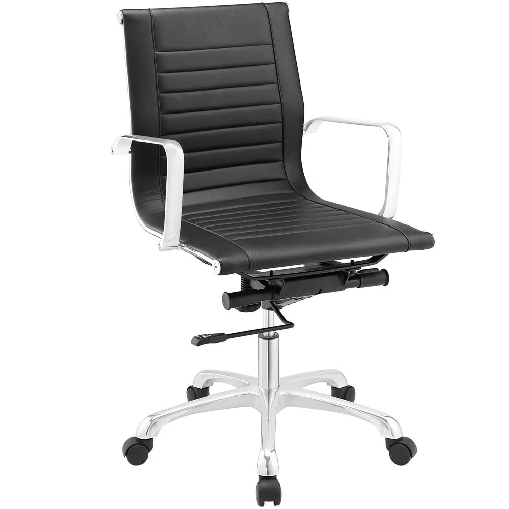 Black Runway Mid Back Office Chair | Мебель
