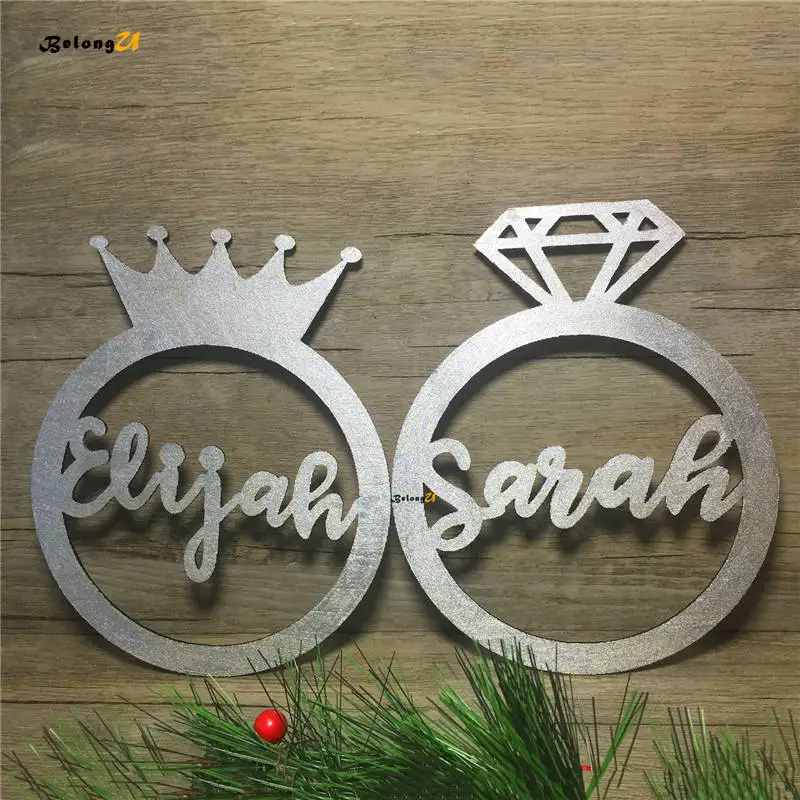 Custom Names Personalized Wedding Hanging Signs PhotoBooth Props Wood Decoration for Chair Sign Hoop Photo Booth Decor | Дом и сад