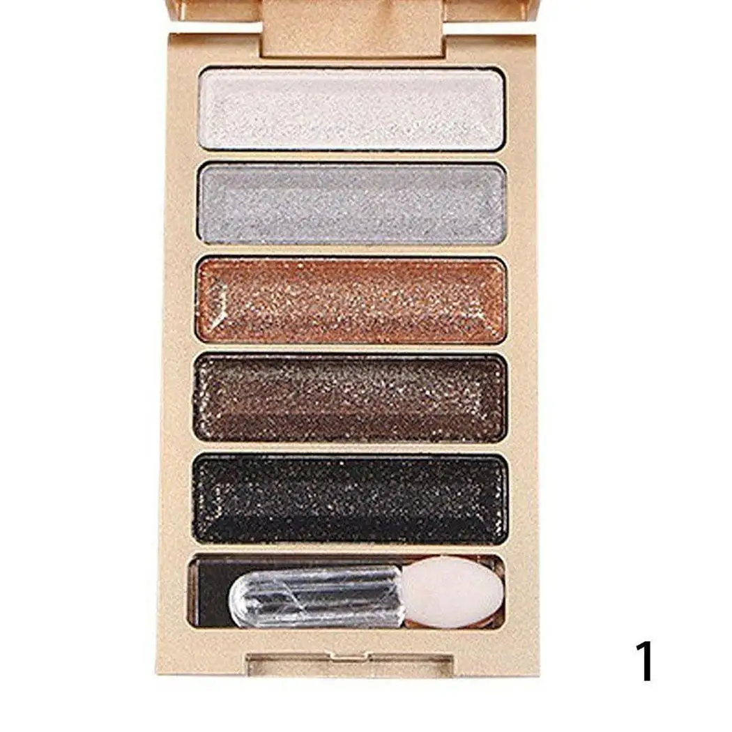 Для женщин Косметика Make Up Multi-цвет блеск палитра теней для век с Палитра порошок/5