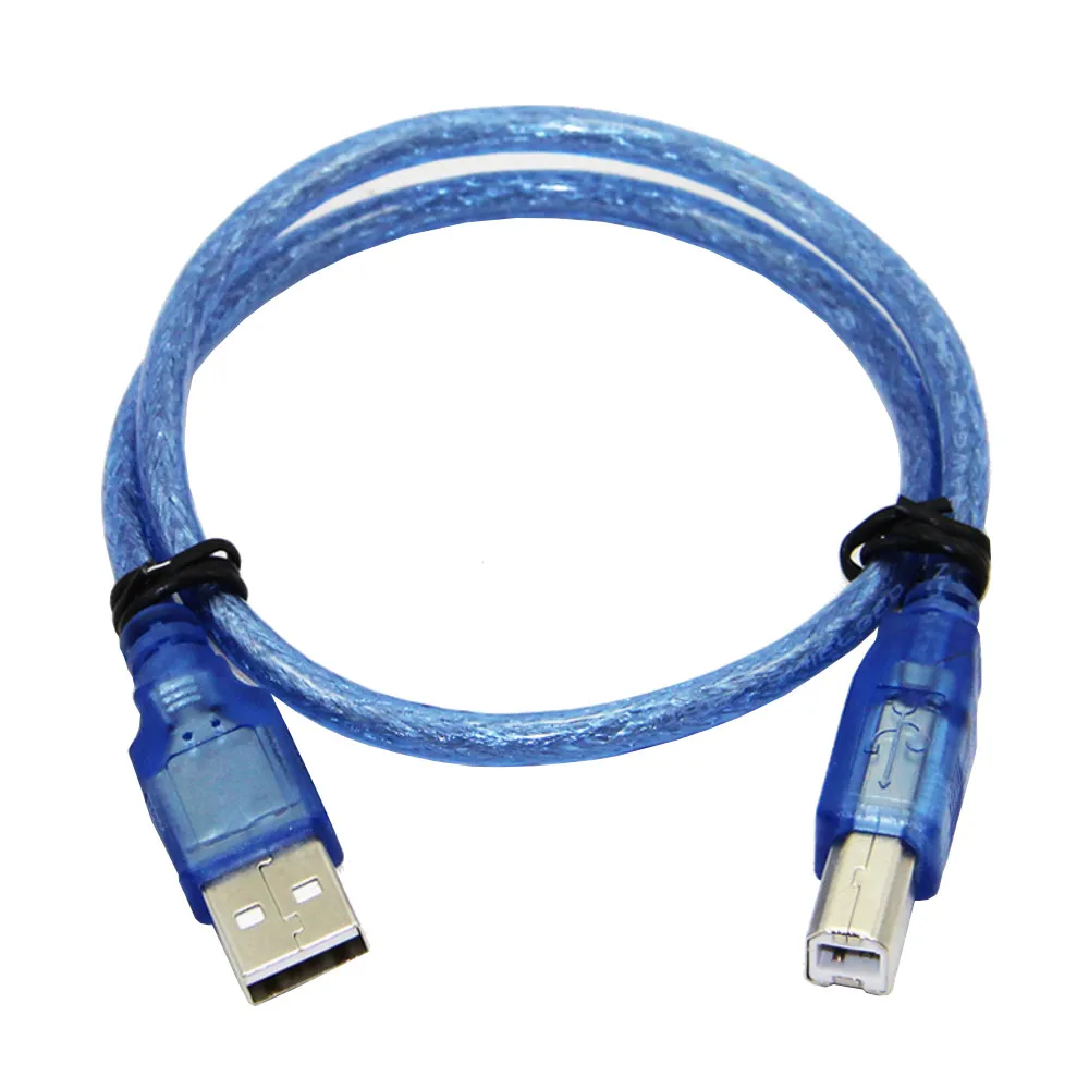 LEORY 30 см синий мини-usb 2,0 Тип A штекер типа B Мужской кабель передачи данных для Arduino 1 фут/30 см